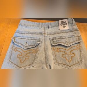 Rock Revival Light Wash Straight Leg Cut Jeans